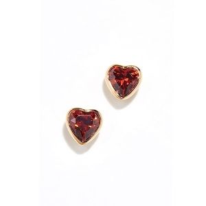 $48 Kate Spade Romantic Rocks Red Heart Mini Studs